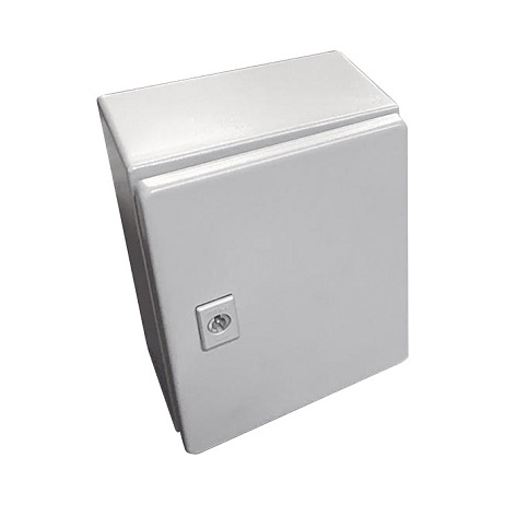 Caja gabinete NEMA 20x25x15 cm para reloj checador ZKTeco y Hikvision