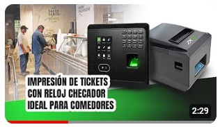 Video configuración impresora ZKP8005 con MB360ID