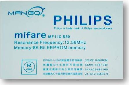 Tarjeta Mifare 13.56 MHz