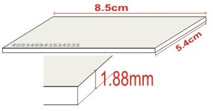 Tarjeta RFID gruesa 1.88mm