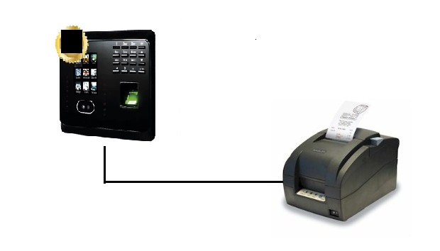 ZKTECO MB360 con impresora de tickets